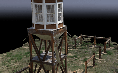 Amache Guard Tower in 3D