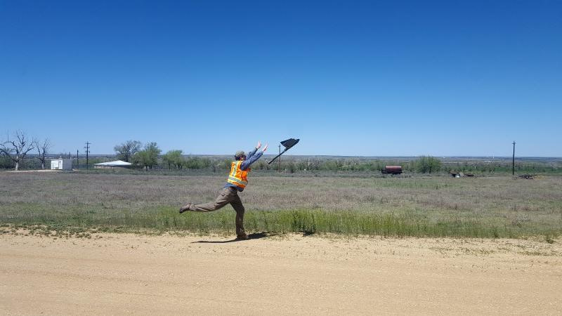 Launching the senseFly eBee X fixed wing drone